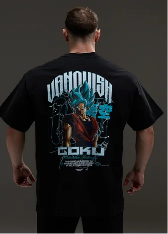 Vanquish DBS Goku SSGS Black Oversized T Shirt