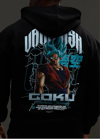 Vanquish DBS Goku SSGSS Black Oversized Hoodie
