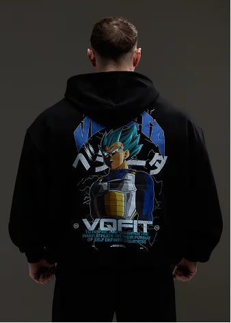 Vanquish DBS Vegeta SSGSS Black Oversized Hoodie