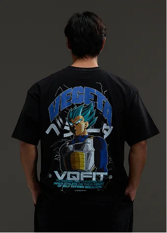 Vanquish DBS Vegeta SSGSS Black Oversized T Shirt