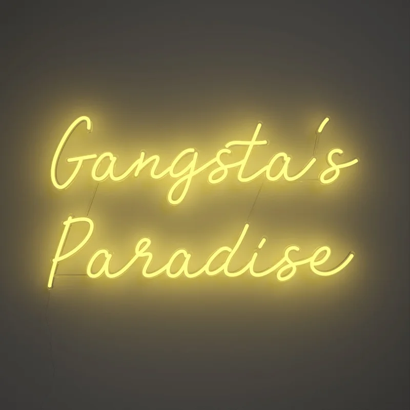 Image of Gangsta's Paradise - LED neon sign