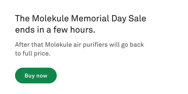 The Molekule Memorial Day Sale ends in a few hours