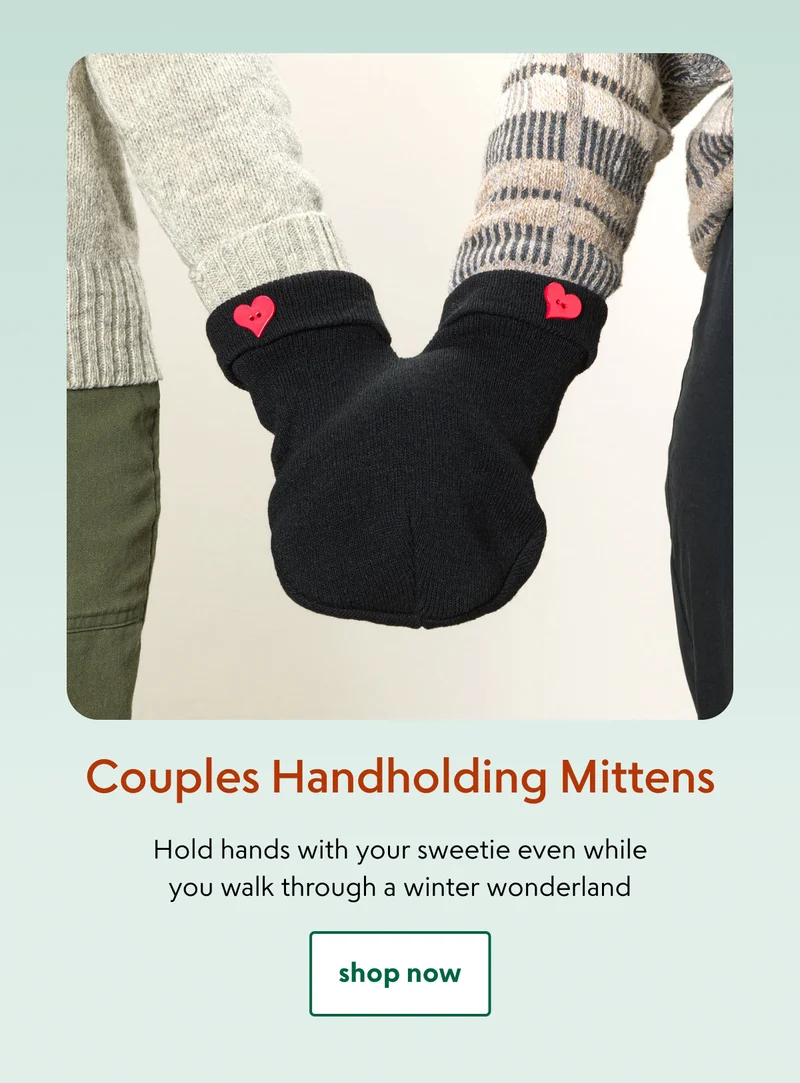 Couples Handholding Mittens