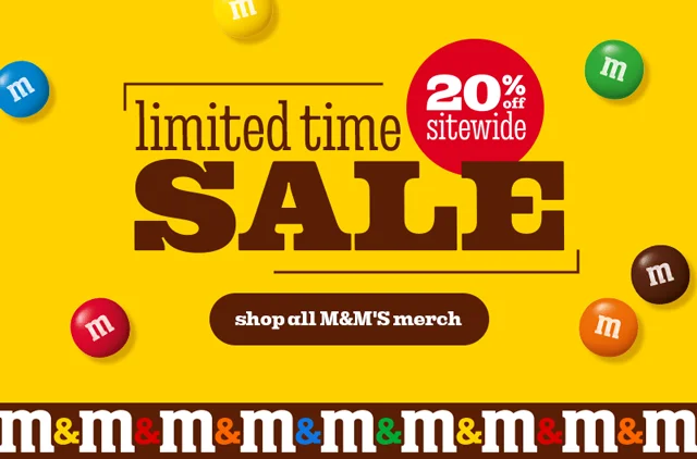 SHOP ALL M&M'S MERCH