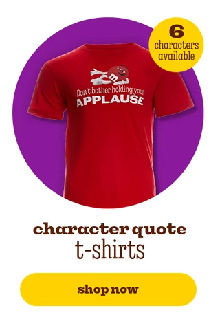 CHARACTER QUOTE T-SHIRTS