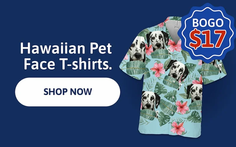 Hawaiian Pet Face Pattern Shirt - BOGO $17