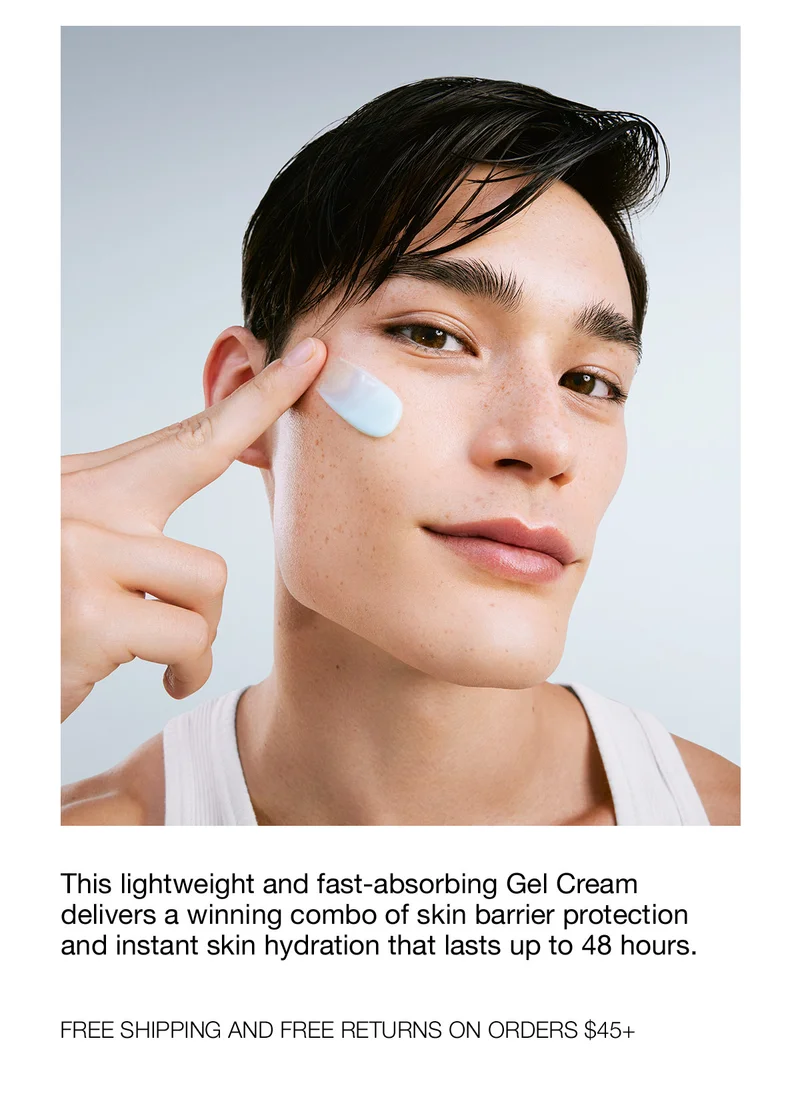 This lightweight and fast-absorbing Gel Cream delivers a winning combo of skin barrier protection and instant skin hydration that lasts up to 48 hours. | FREE SHIPPING AND FREE RETURNS ON ORDERS $45+