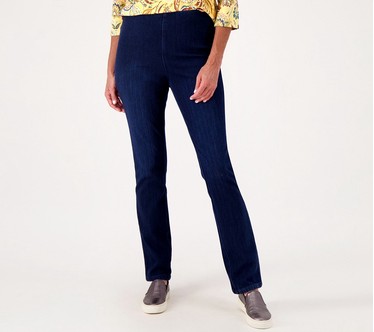 Belle by Kim Gravel Reg Flexibelle Slim Straight-Leg