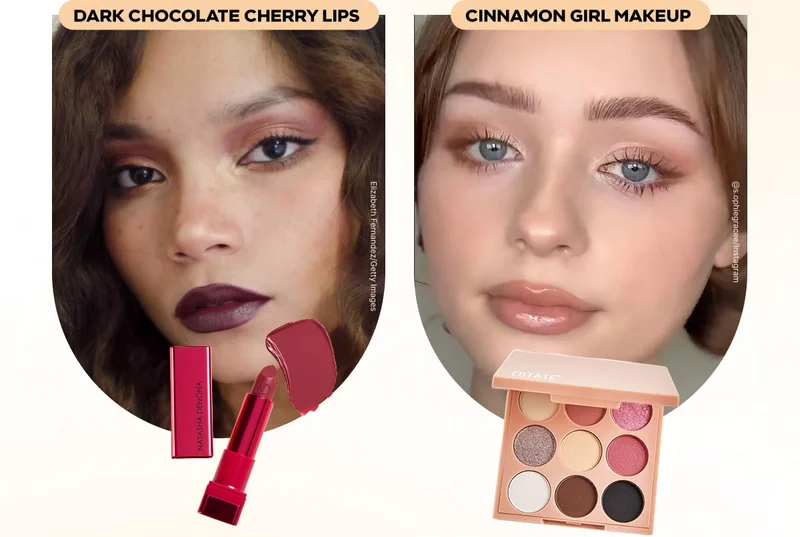 DARK CHOCOLATE CHERRY LIPS | CINNAMON GIRL MAKEUP