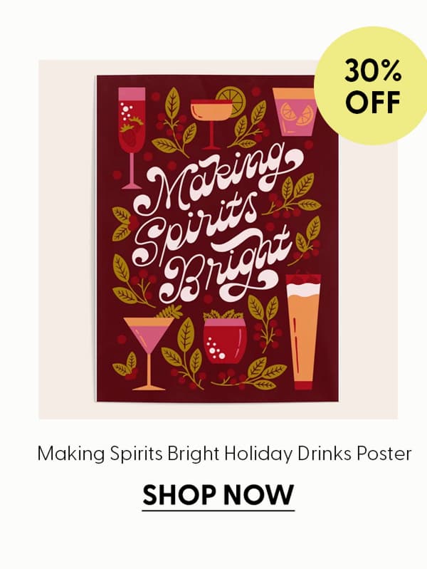 Making Spirits Bright Holiday Drinks Poster