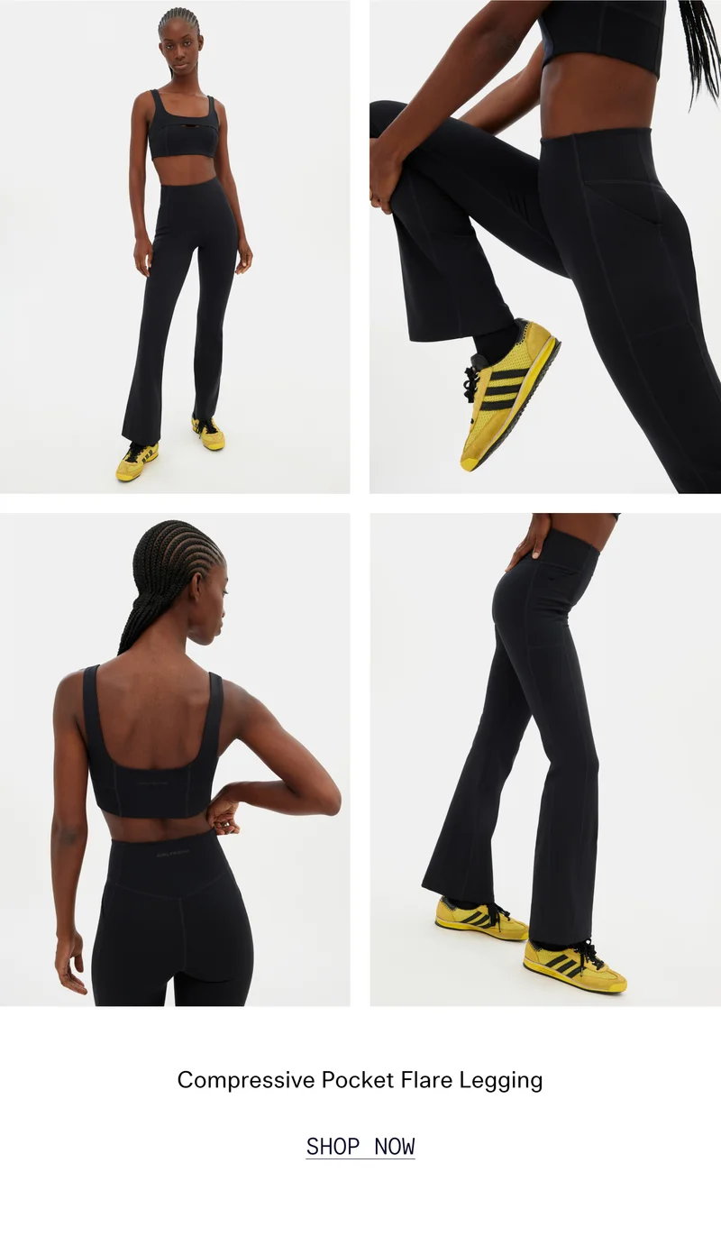 Compressive Pocket Flare Legging   |   SHOP NOW