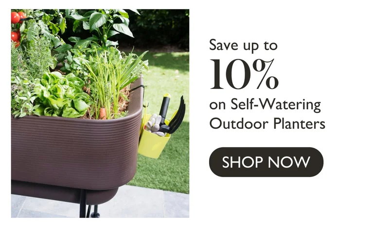 Save up to 10% on Self-Watering Outdoor Planters