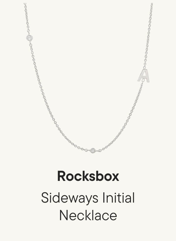 Sideways Initial Necklace