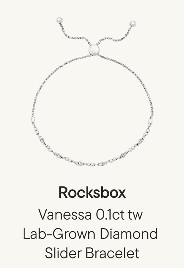 Vanessa 0.1ct tw Lab-Grown Diamond Slider Bracelet