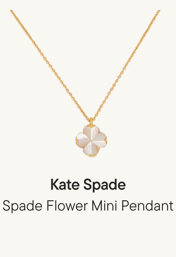 Spade Flower Mini Pendant