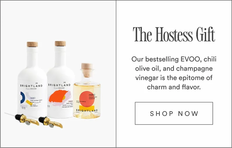 The Hostess Gift. Our bestselling EVOO, chili olive oil, and champagne vinegar is the epitome of charm and flavor.