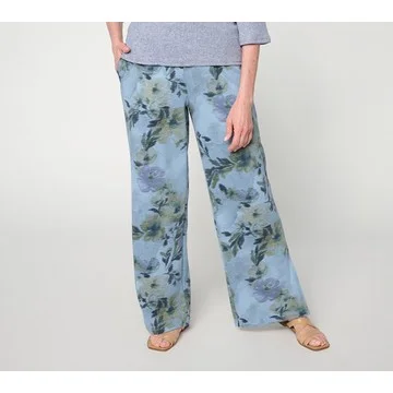 Me Time by Jennie Garth Regular French Terry Wide Leg Pants