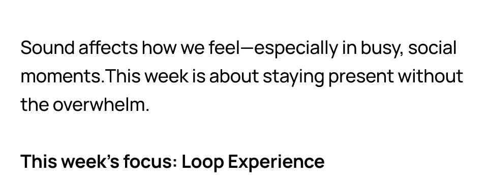 Loop Experience