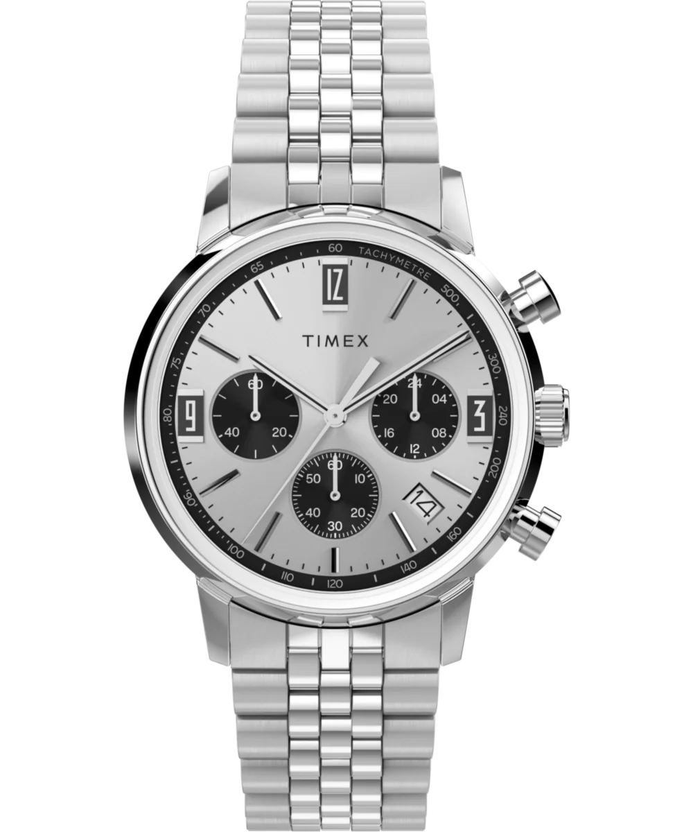 Image of Marlin® Chronograph Tachymeter 40mm Stainless Steel Bracelet Watch