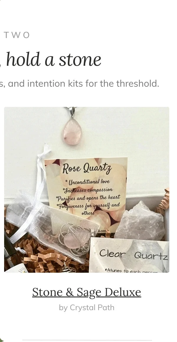 Stone and Sage Deluxe Gift Box Sets Crystal Path