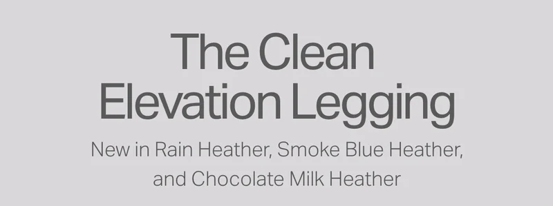 The Clean Elevation Legging