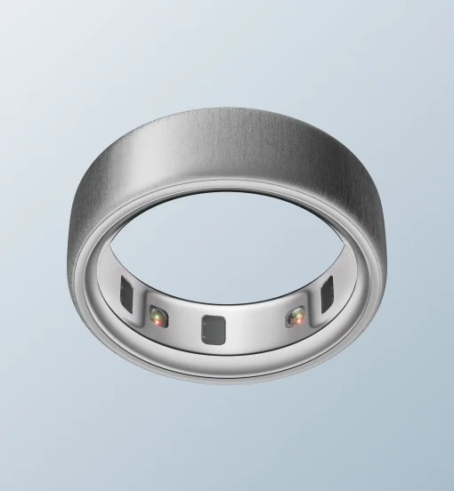 Oura Ring 4 Titanium Brushed Silver