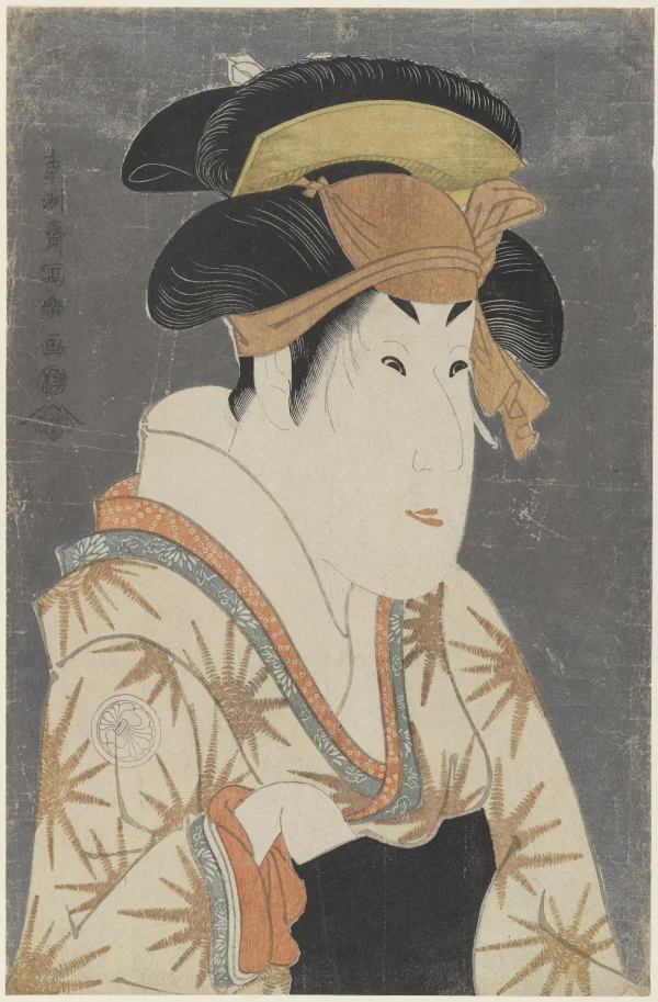 “Segawa Kikunojo III as Oshizu, Wife of Tanabe Bunzo” by Toshusai Sharaku