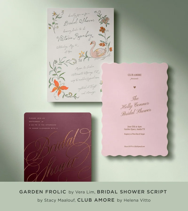Garden Frolic, Bridal Shower Script, Club Amore