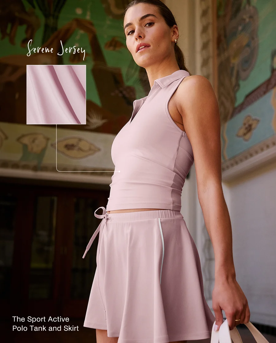 Sport Active Drawcord Mini Skirt in Blush Blooms