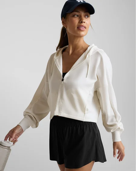 SoftSpring Full Zip Hooded Jacket in Gacier