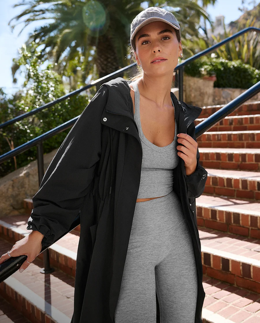 En Route Long Jacket in Black