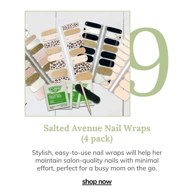 4pk Nail Wraps Salted Avenue