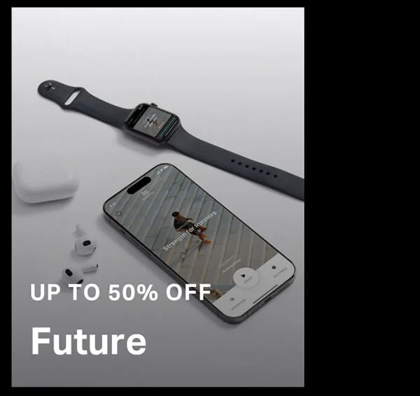 Up to 50% off Future