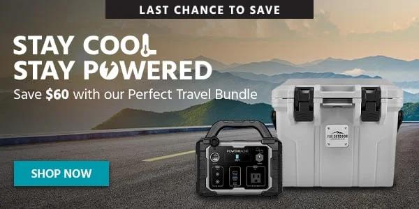 Stay Cool Stay Powered Save $60 With Our Perfect Travel Bundle