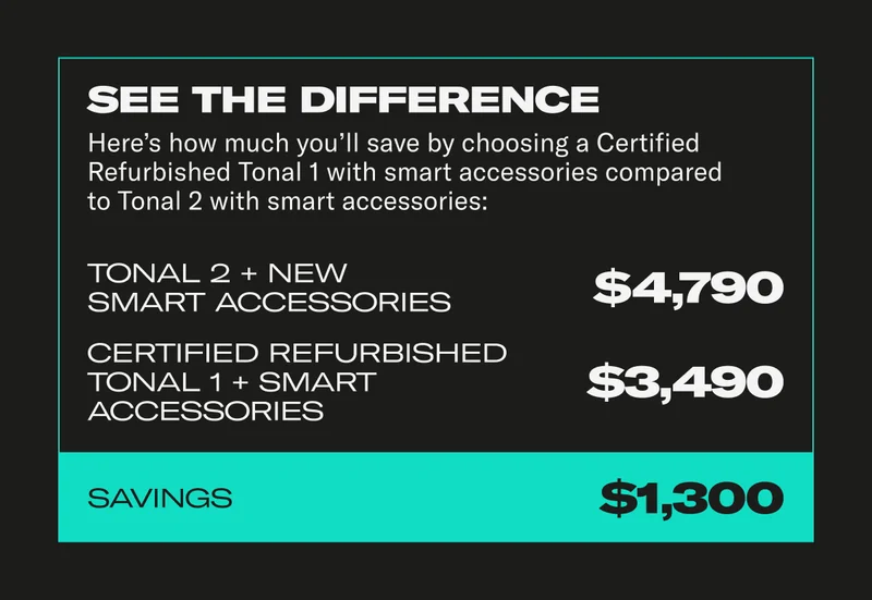 Savings of $1,300