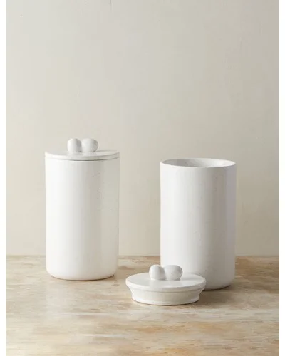 Shapeshifter Ceramic Canister (Set of 2) by Sarah Sherman Samuel - Medium