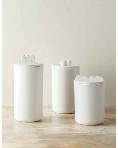Shapeshifter Ceramic Canister (Set of 3) by Sarah Sherman Samuel-Set of 3