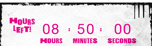 Hours Left Countdown Clock