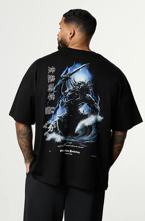 SHINTO GODS STORM OVERSIZED BOXY T SHIRT