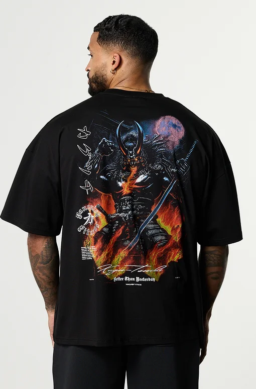 SHINTO GODS FIRE OVERSIZED BOXY T SHIRT