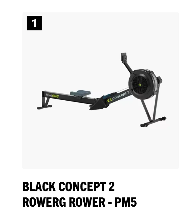 Black Concept 2 RowErg Rower - PM5