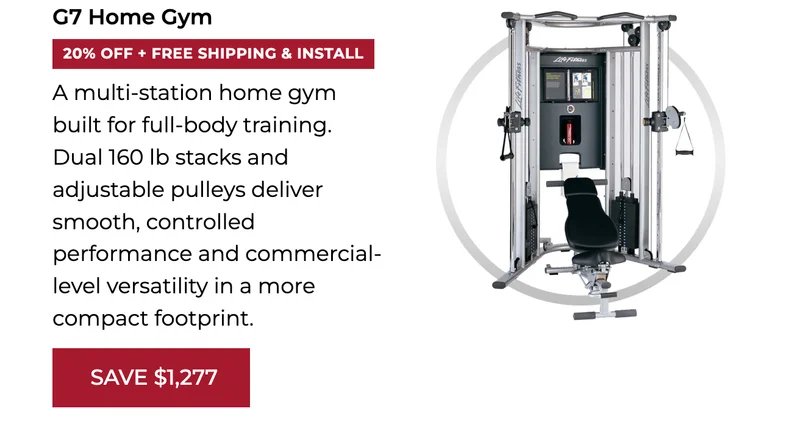 20% OFF | G7 Home Gym | Black Friday Deals