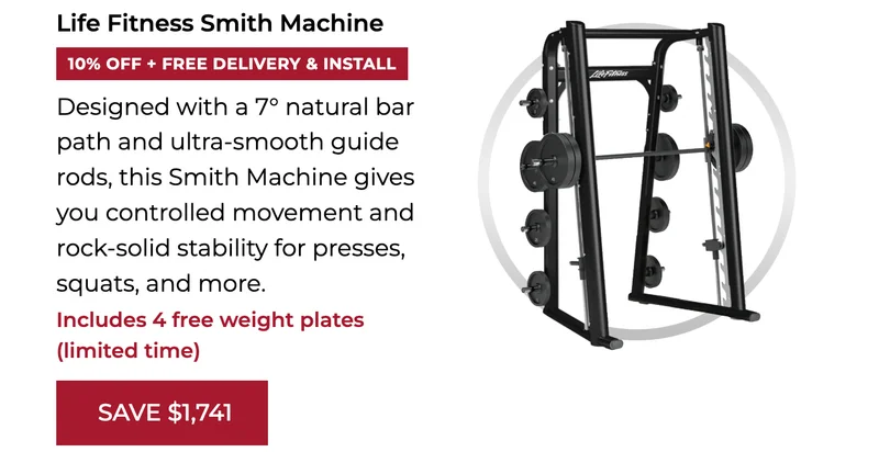 10% OFF | Life Fitness Smith Machine | Black Friday Deals