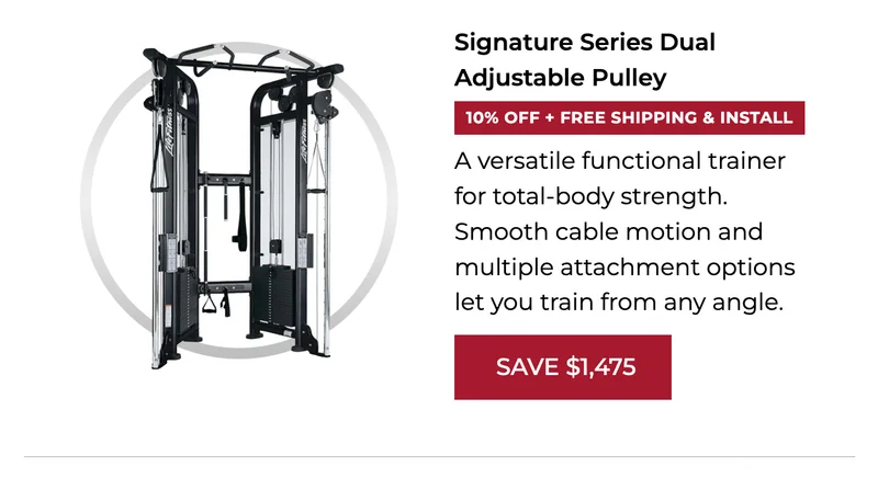 10% OFF | Signature Series Dual Adjustable Pulley | Black Friday Deals