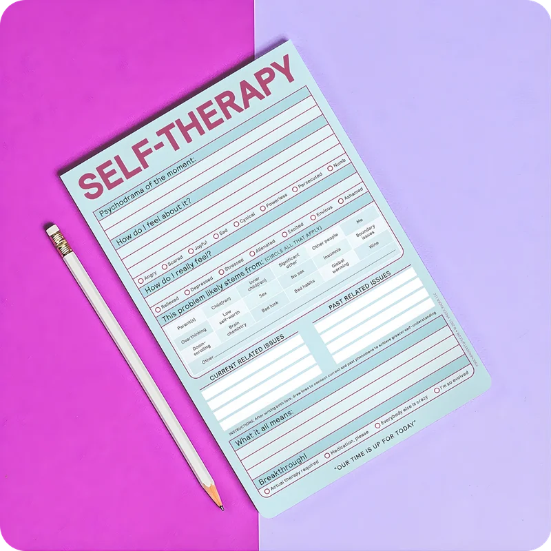 Self therapy notepad