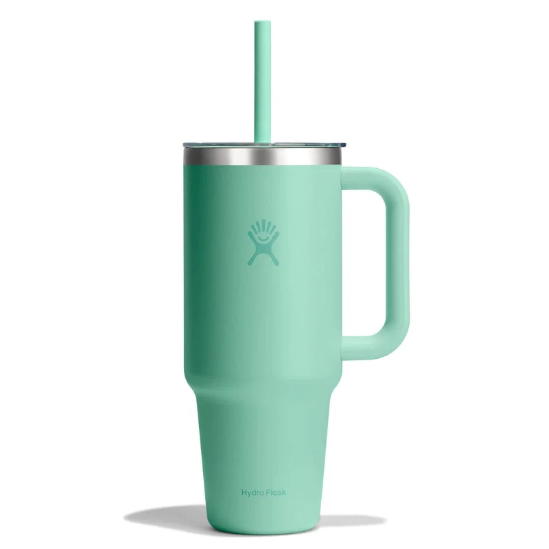 Image of 40 oz Travel Tumbler Clear Lid - Mermaid Green