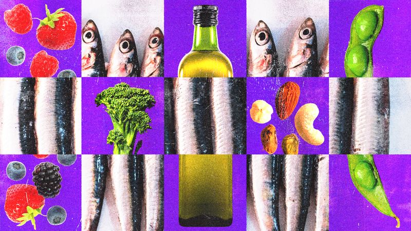 Image may contain: foods that lower cholesterol, Animal, Fish, Sea Life, Plant, Person, Food, Produce, Herring, Alcohol, Beer, and Beverage