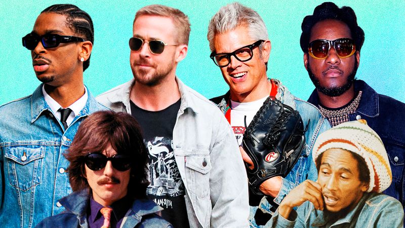 Image may contain: Shai Gilgeous-Alexander, Johnny Knoxville, Ryan Gosling, Leon Bridges, George Harrison, and Earl Lindo