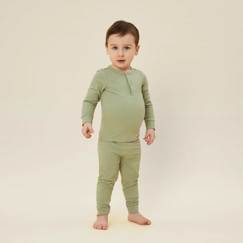 Ribbed Pajama Set