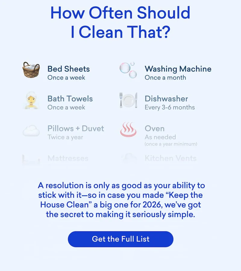 Check out our guide on how to make a cleaning schedule!